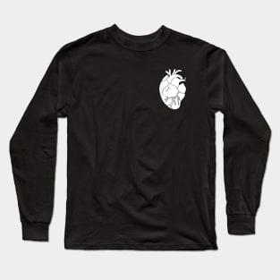 So you can see my Heart (White) Long Sleeve T-Shirt